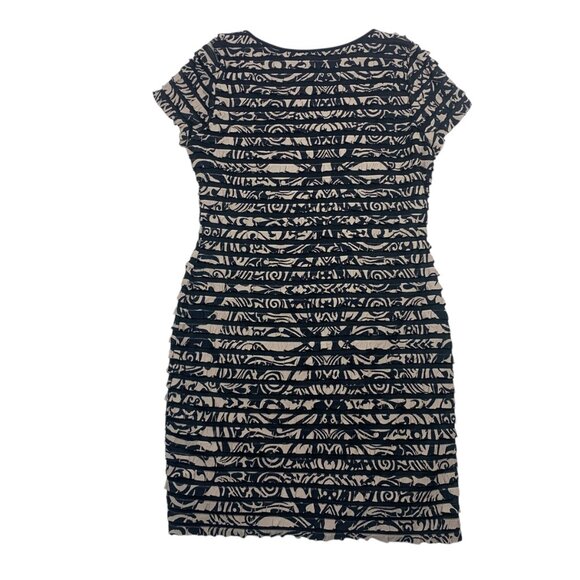 short sleeve  abstract print dress size 12 by Ronni Nicole - Picture 2 of 14